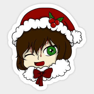 sally christmas chibi Sticker